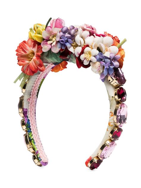 dolce gabbana flower headband